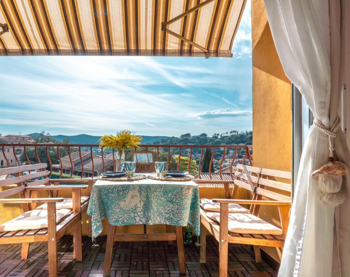 L'Odyssee Provencale, Un Duplex De Charme De 2 Chambres Au Pied Du Village Medieval De Bormes-Les-Mimosas, Offrant Des Prestations Haut De Gamme Et Une Superbe Vue Sur Le Massif Des Maures מראה חיצוני תמונה